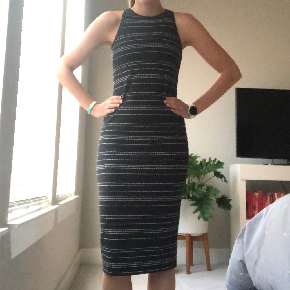 Athleta Striped Midi Dress
